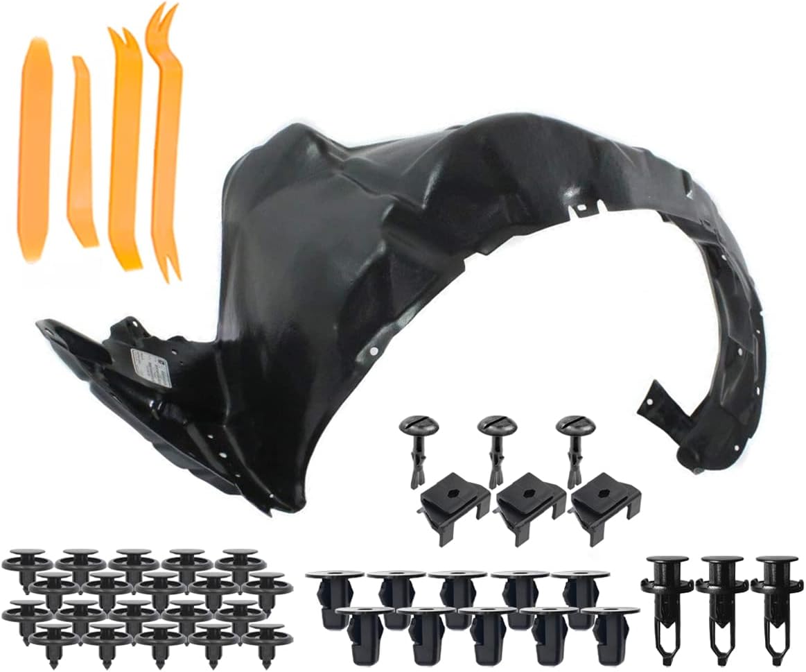 Parts N Go Fender Liner w/Clips/Fasteners Kit For 2010-2015 Toyota Prius Front Driver Side Left TO1248158 5387647070