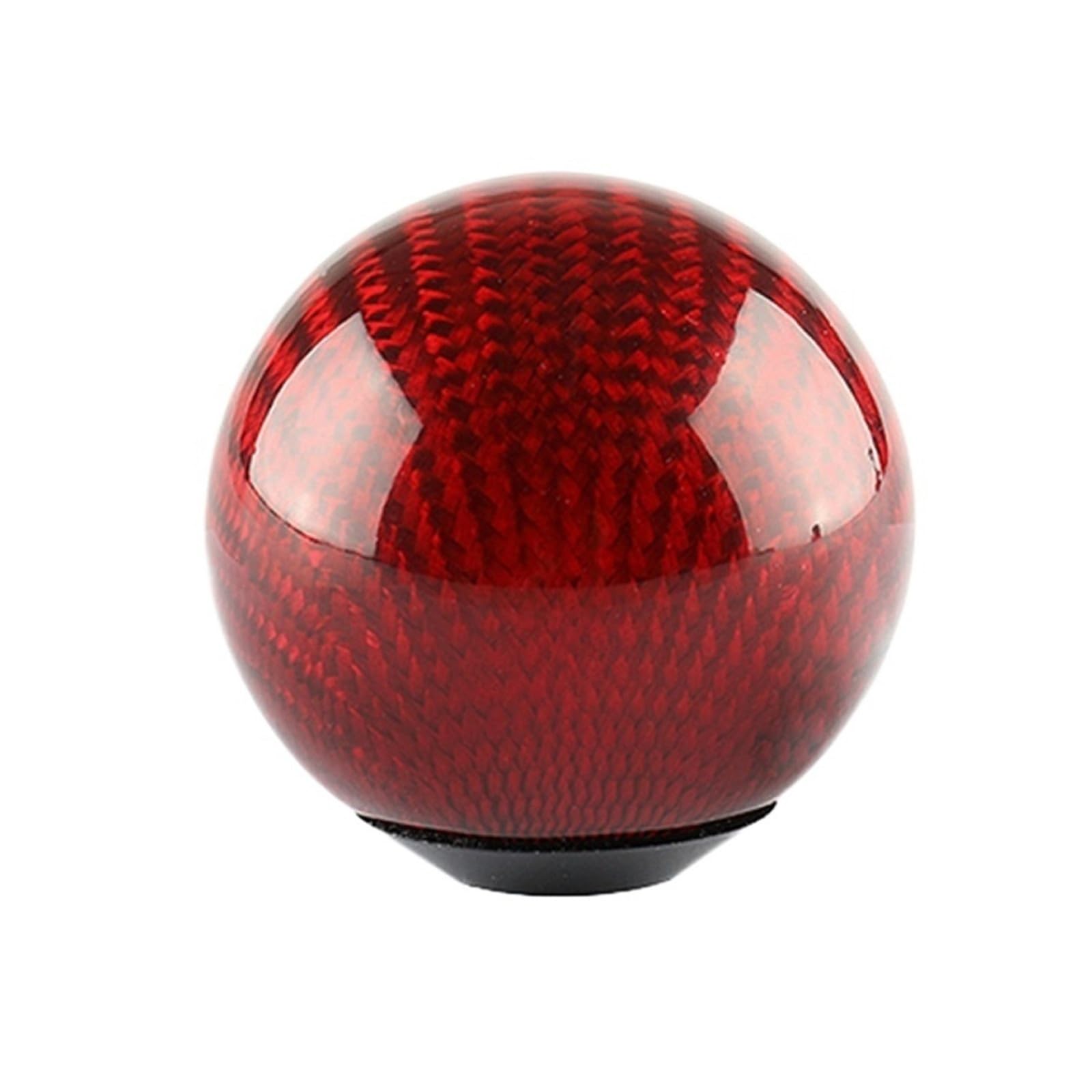 Kaiaygee Red Gear Shift Knob Black Real Fiber Adapters(,Round)