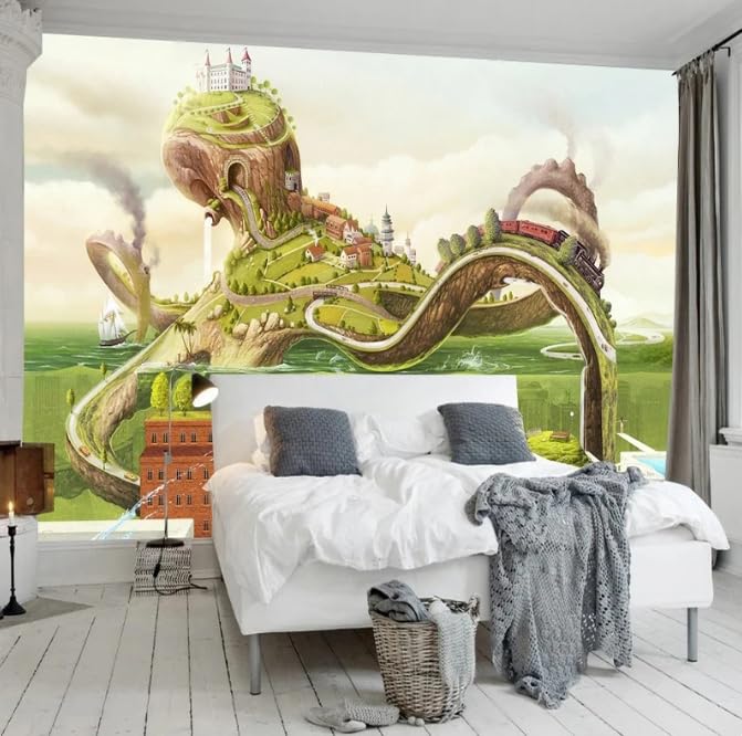 Papier peint photo dauphin pour transformer un mur blanc en décor 3D - 3