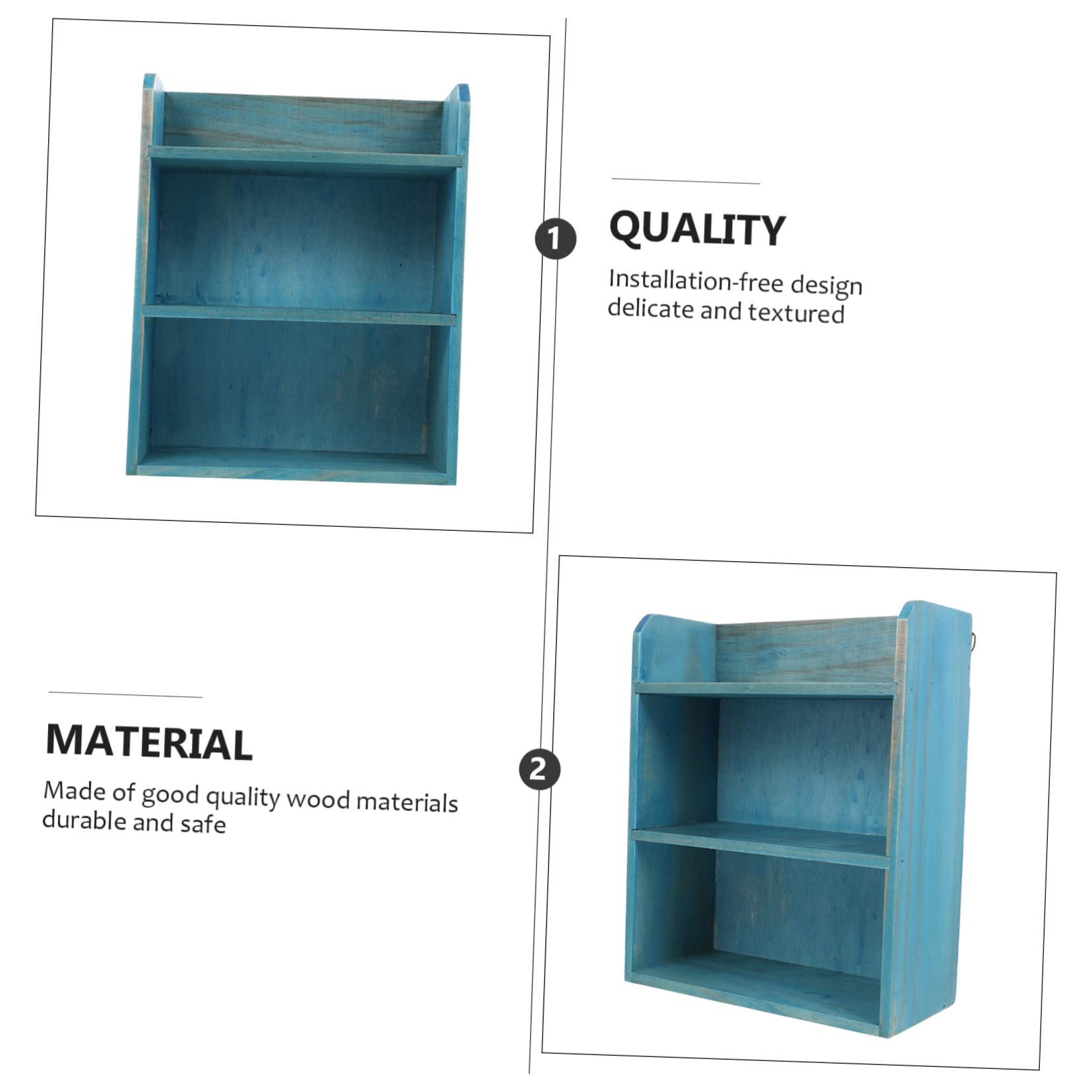 Mini portaoggetti in legno per gioielli e cassettiere da tavolo per mini bambole per scrivania, organizer per trucco, ufficio, soluzione di archiviazione chic