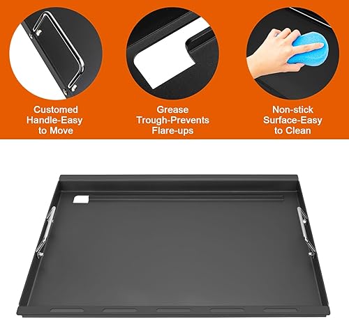 Miniatura 4 de 6787 Plancha de tamaño completo para parrillas Weber Spirit 300 Spirit II serie 300, plancha superior plana para Weber Spirit E-310 E-320 S-310