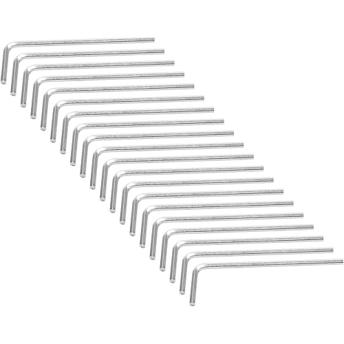 Piutouyar 2mm Hex Key Wrench, Allen key Wrench, 20Pcs L Shaped Wrench, Hex Key Hexagon Head Replacement, Small Hex Wrench for Repairing Bike, Furniture