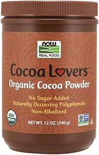 Now Foods Organic Cocoa Powder, Unsweetened-12 oz