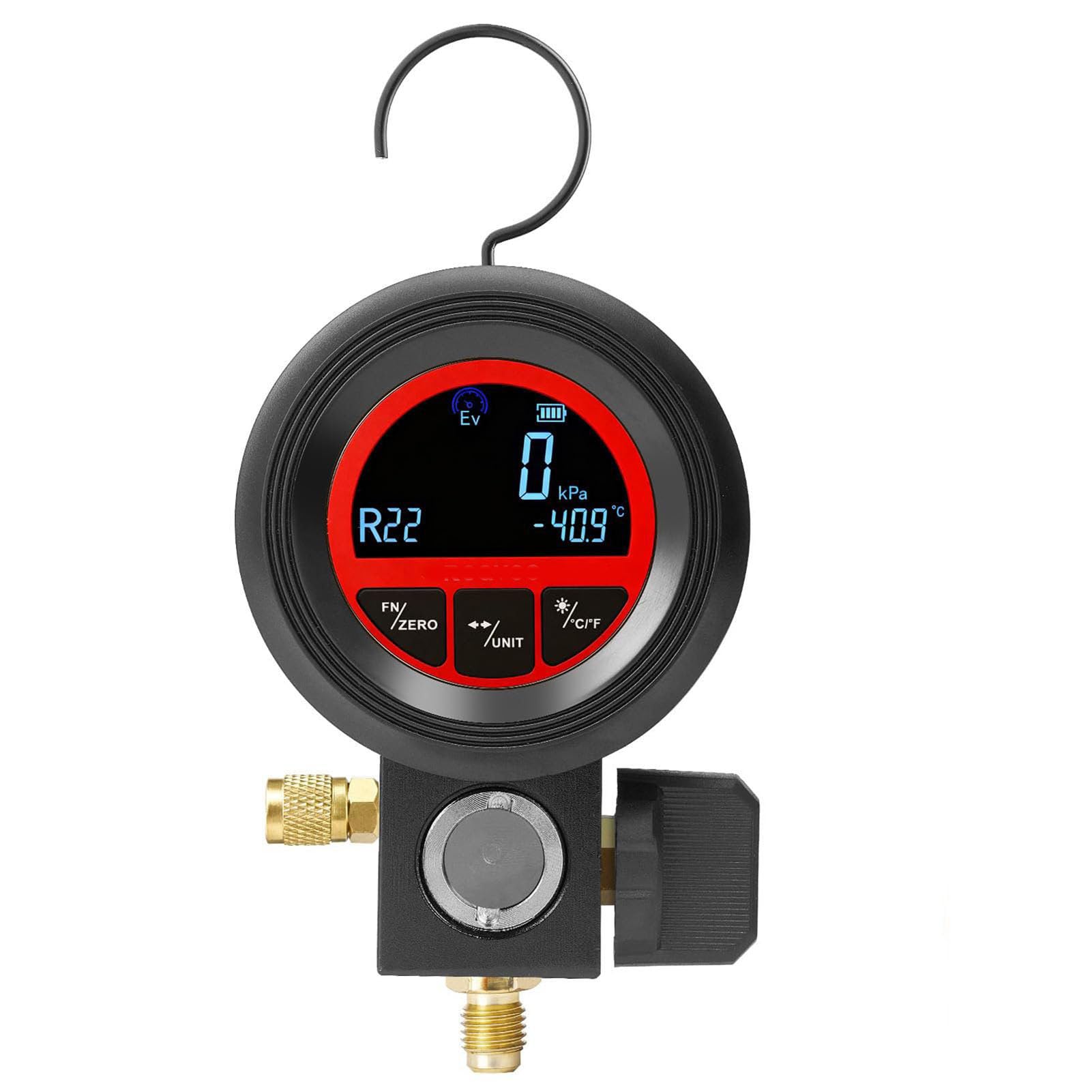 AMONIDA Jauges Numériques Hvac 3-en-1 Lcd pour R410a R32 R134a
