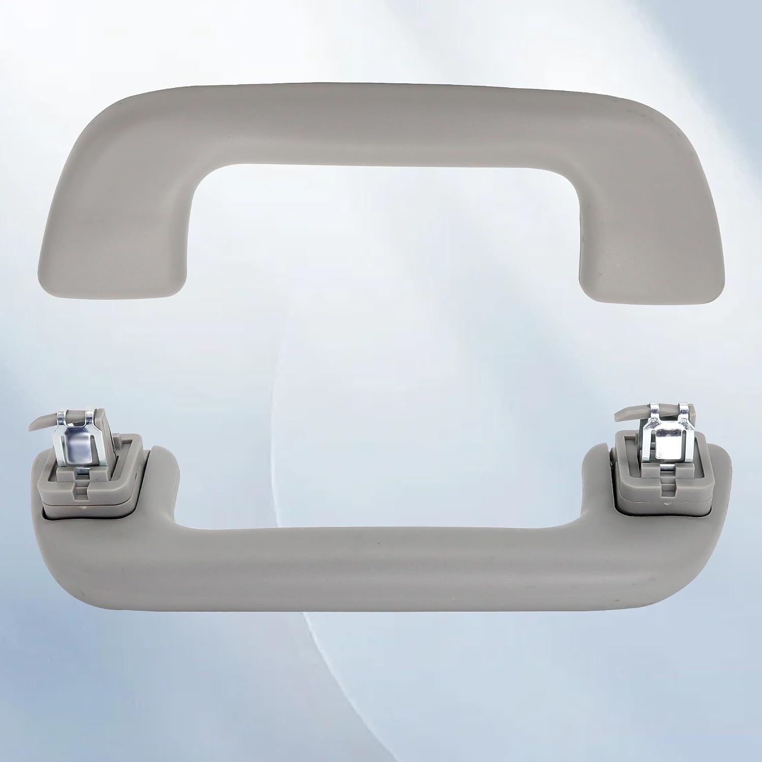 Front Inner Roof Pull Handle Grab Auto Interior Ceiling Handrail Without Hook Compatible with Toyota Corolla Yaris Vios Rav4 Replace 74610-52020 LH=RH Universal Dark Gray