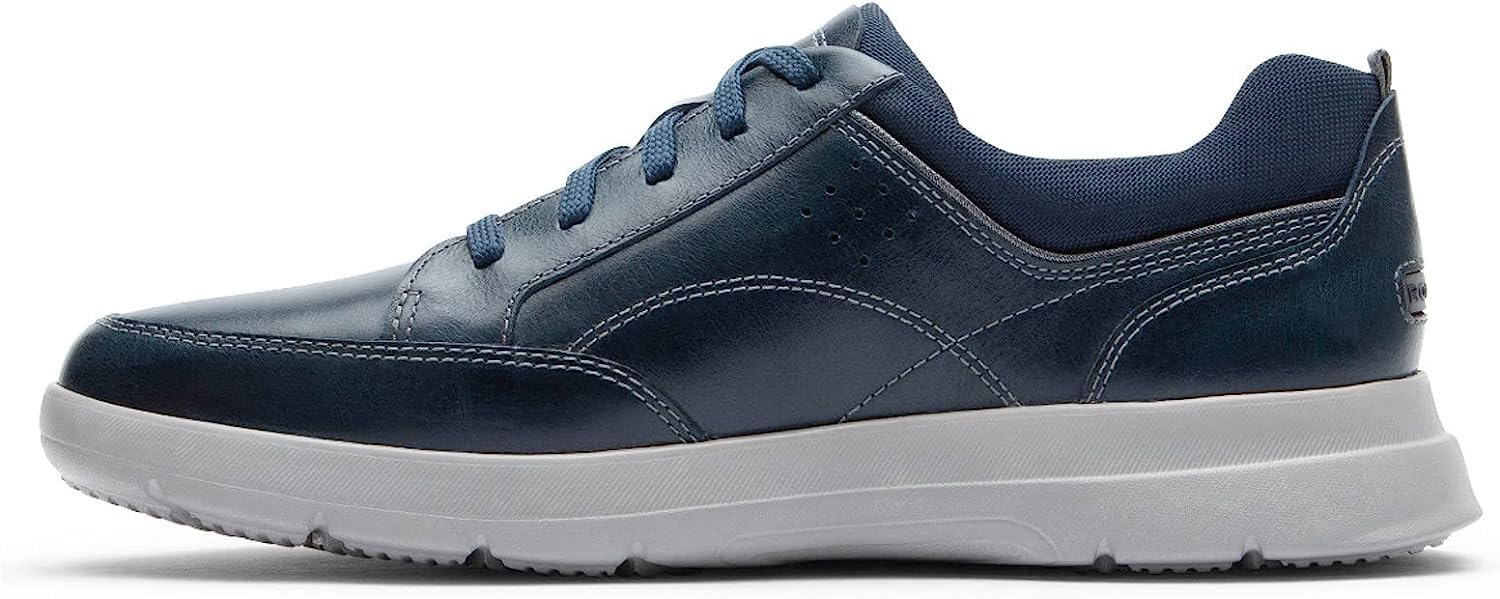 Rockport Truflex Cayden Lace-to-Toe Navy Leather 11 M (D)