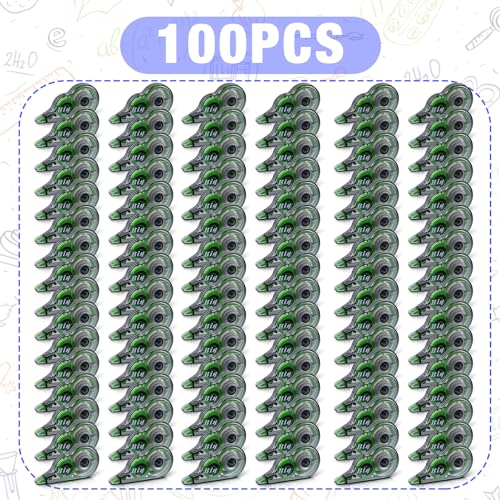 Image of Yexiya 100 Pcs Correction Tapes Original Correction Wide Eraser Applicator Easy to Use Applicator Translucent Tapes Shows for Office Note Journal Scrapbooking, 0.2 Inch x 39.4 Feet