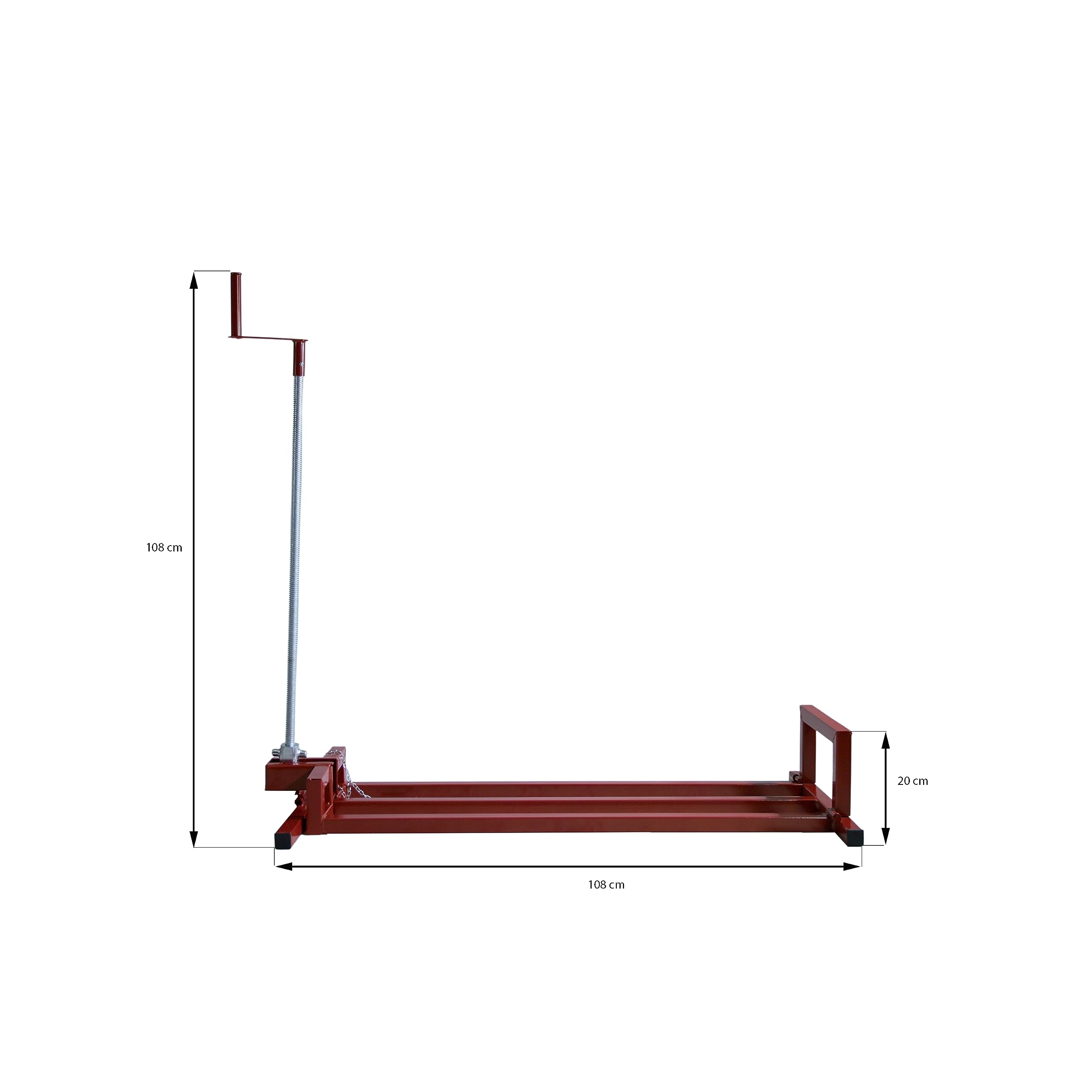 Rasentraktor Heber 450 kg Hebebühne Hebevorrichtung Aufsitzmäher Quadheber Quad (ohne Adapter)