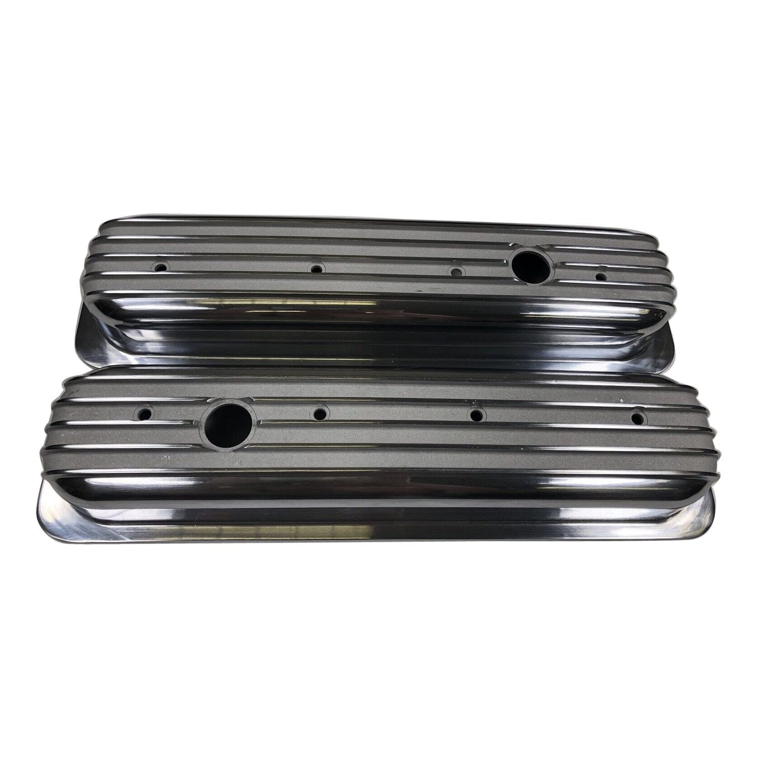 Finned Aluminum Tall Valve Covers – Center Bolt For Chevy 350 5.0L 5.7L (1987-97)