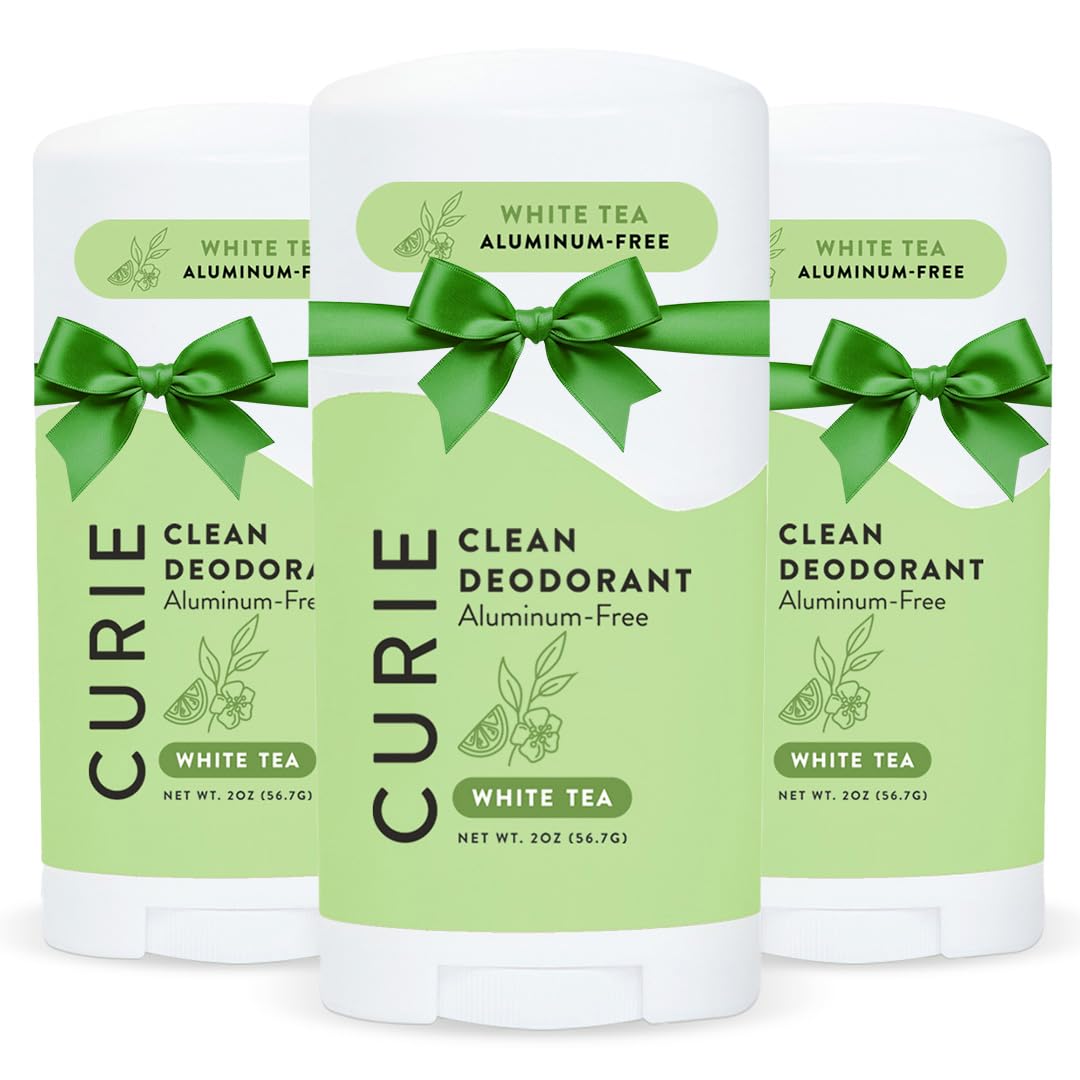 Natural Deodorant for Women - White Tea - Aluminum Free, Clean, Sustainable, Vegan, Paraben Free (3pk)