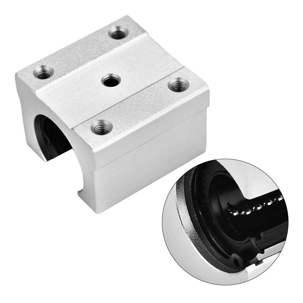 4 PZ SBR16UU 16mm Alluminio Scorrevole Lineare Aperto Cuscinetto Movimento Lineare Blocco Cuscinetto Scorrimento Boccola Scorrevole CNC