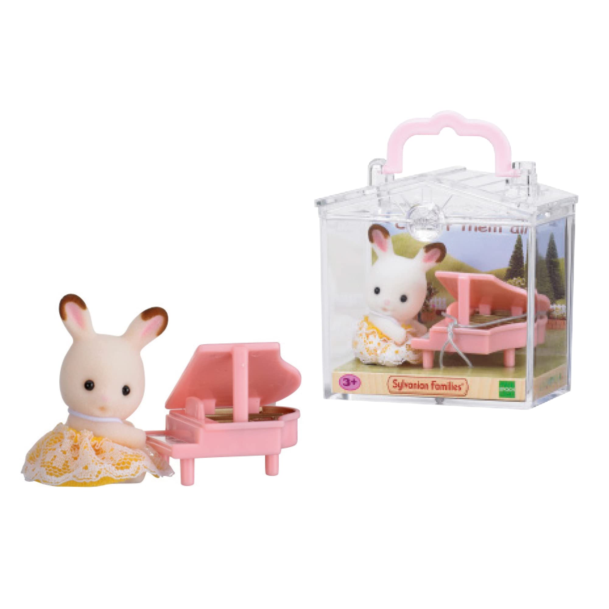 Figurine Pour Enfant Sylvanian Families Figurine Bébé Lapin + Piano