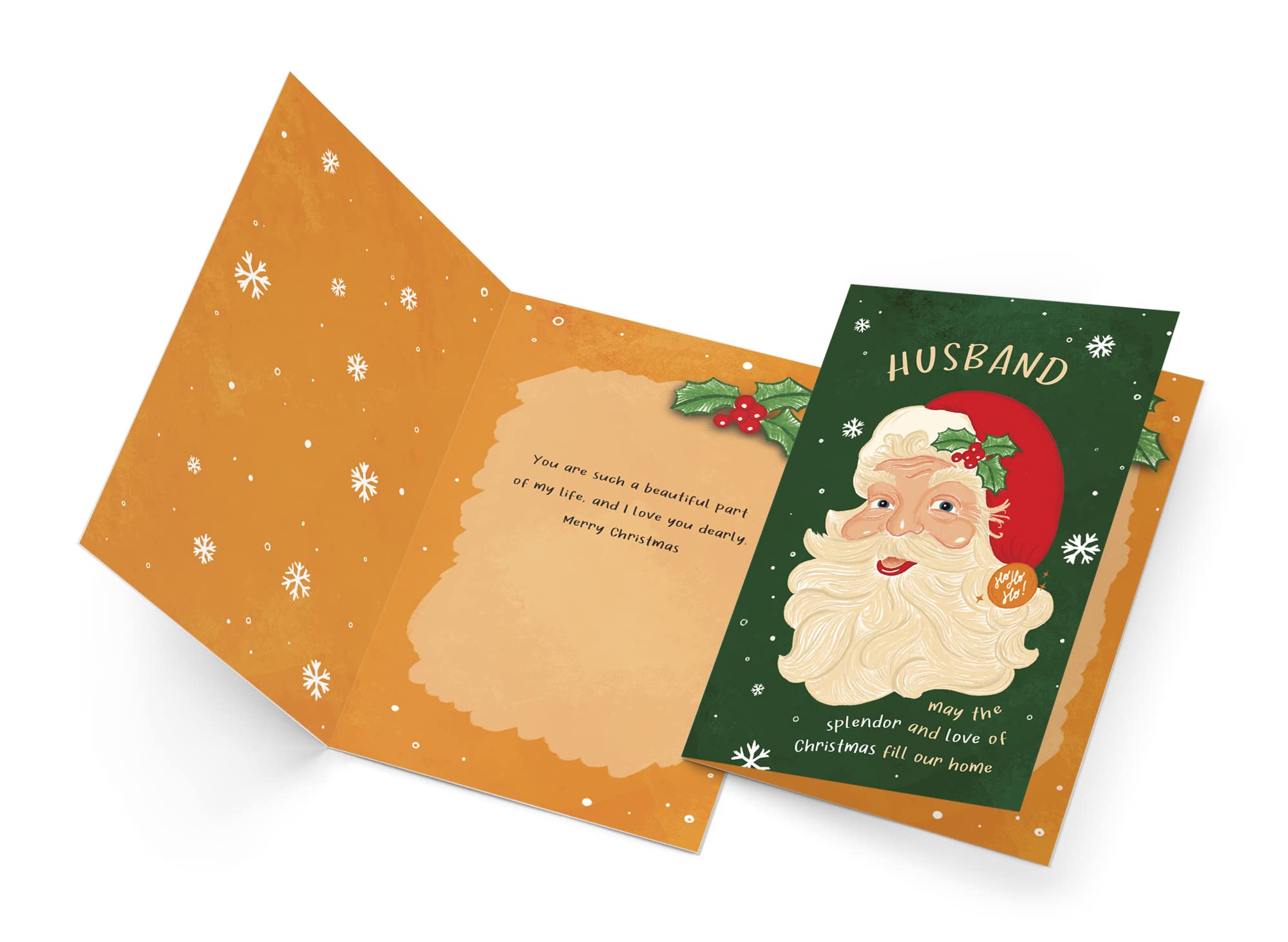 Weihnachtskarte Für Ehemann – Prime Greetings, 12,7 X 19,7 Cm, Dicker Karton, Umweltfreundlich, Mit Umschlag