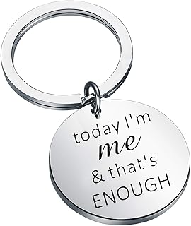 Dear Evan Hansen Inspired Keychain Today I'm Me and That's Enough Broadway Musical Gift for Theater Lovers keyrings (Today Enough Keychain)