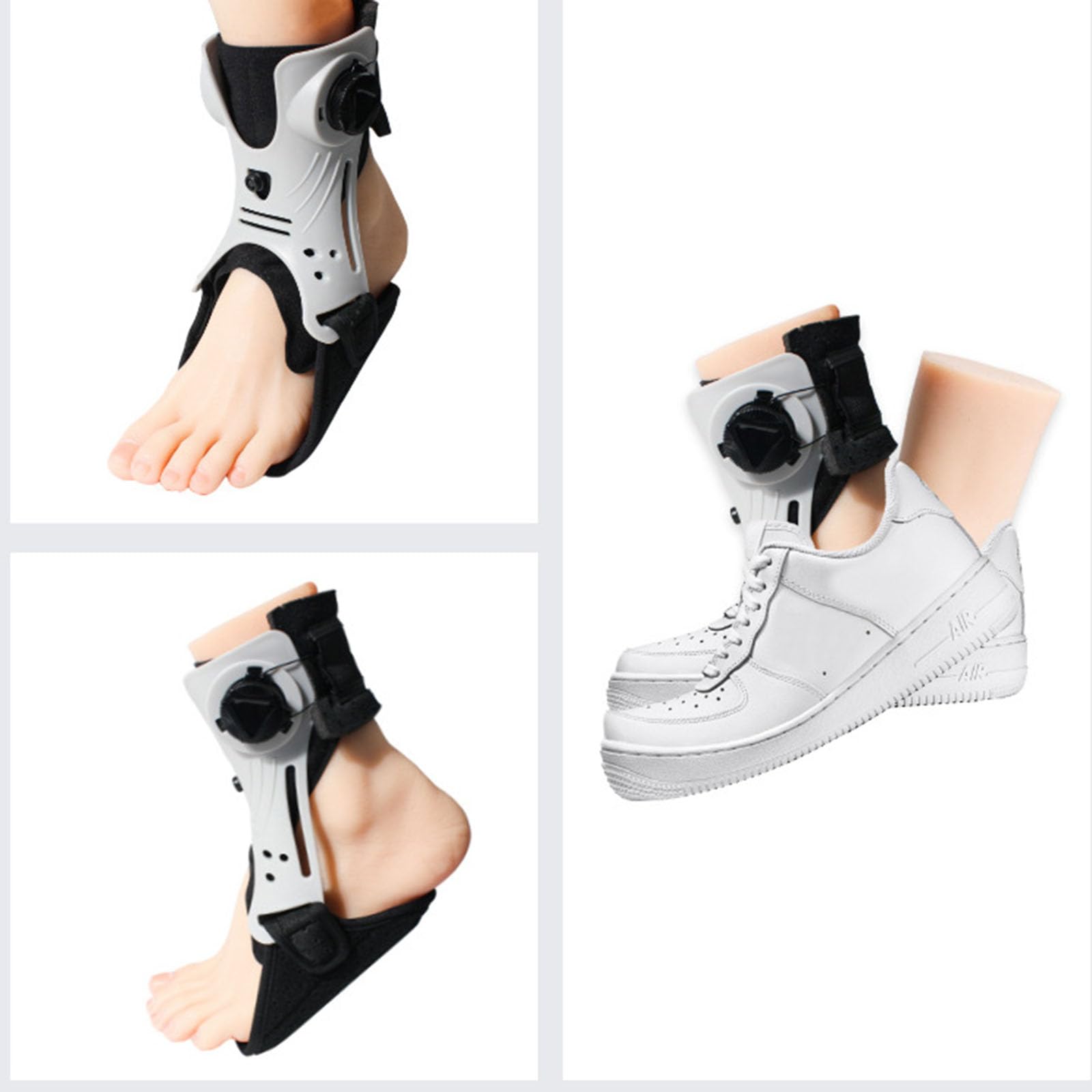 Ortesis para pie caído, Ortesis de pie caído, Soporte for Tobillo y con Bolsa Aire Inflable for esguinces tendinitis