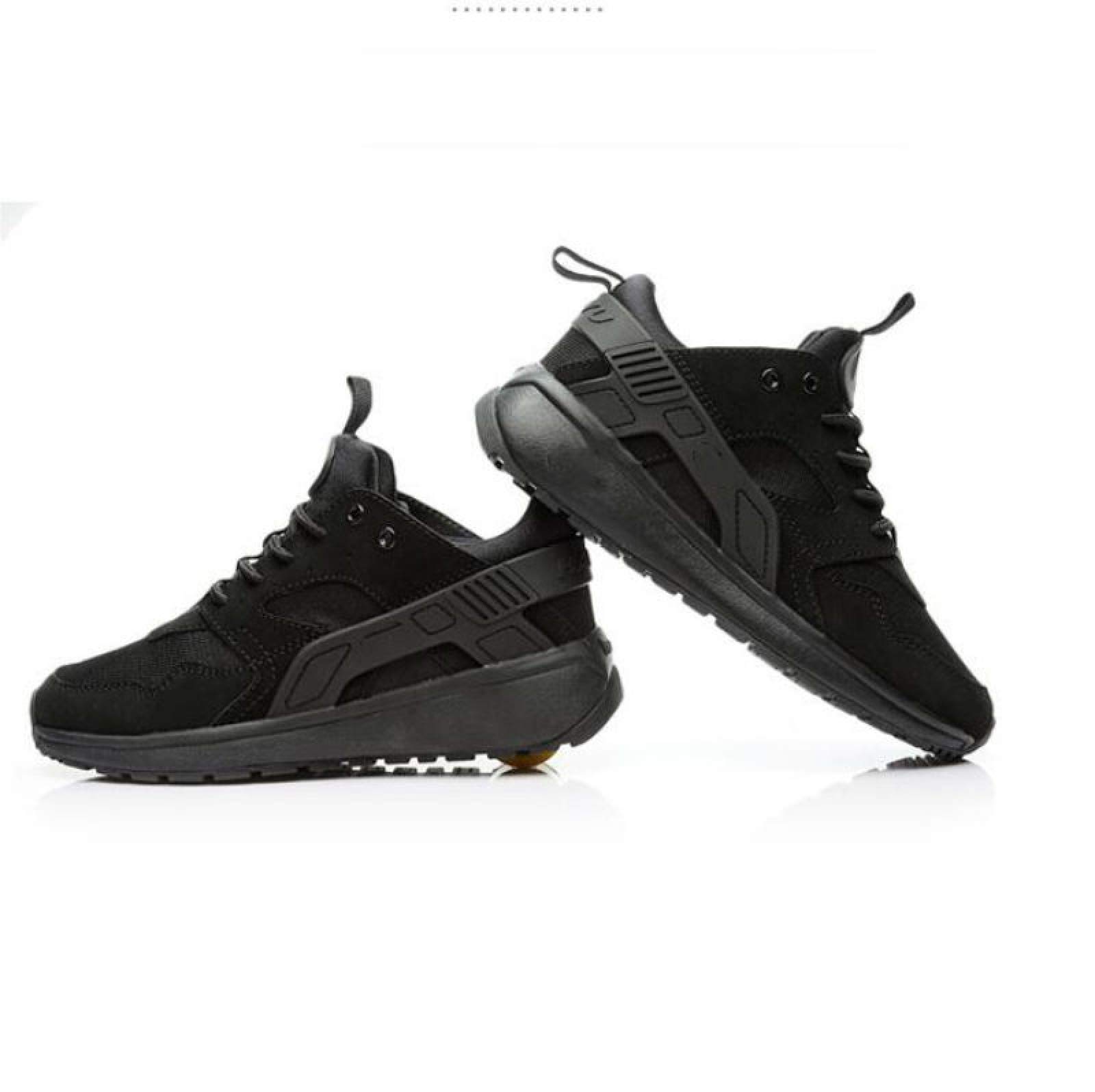 qmj Scarpe con Rotelle Scarpe Multiuso 2 in 1 Scarpe da Skateboard Sneakers da Ginnastica da Corsa All'aperto,Black-43
