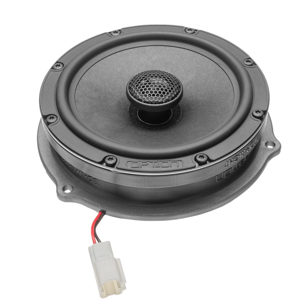 Option Altavoz trasero compatible con Dacia Duster (tipo SR 2017-2024) - Sistema de altavoces coaxiales de 2 vías Plug & Play