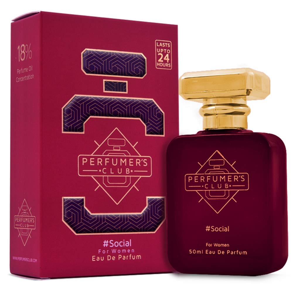 Perfumer's Club(Social for Women) Upto 24 hrs lasting (Eau De Parfum)