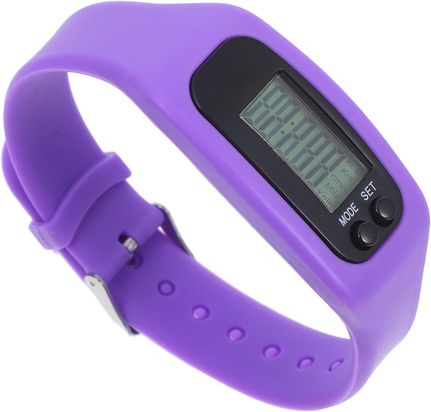 TOYANDONA LED Multi Function Calorie Monitoring Pedometer Wristwatch Purple Tracker for Stylish Convenient Exercise Companion