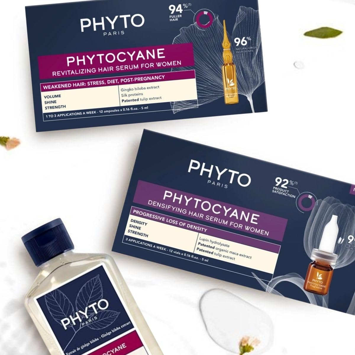 PHYTO PHYTOCYANE Women Invigorating Shampoo, Fortifying Densifying Treatment Shampoo, 8.45 fl.oz.. - Image 4