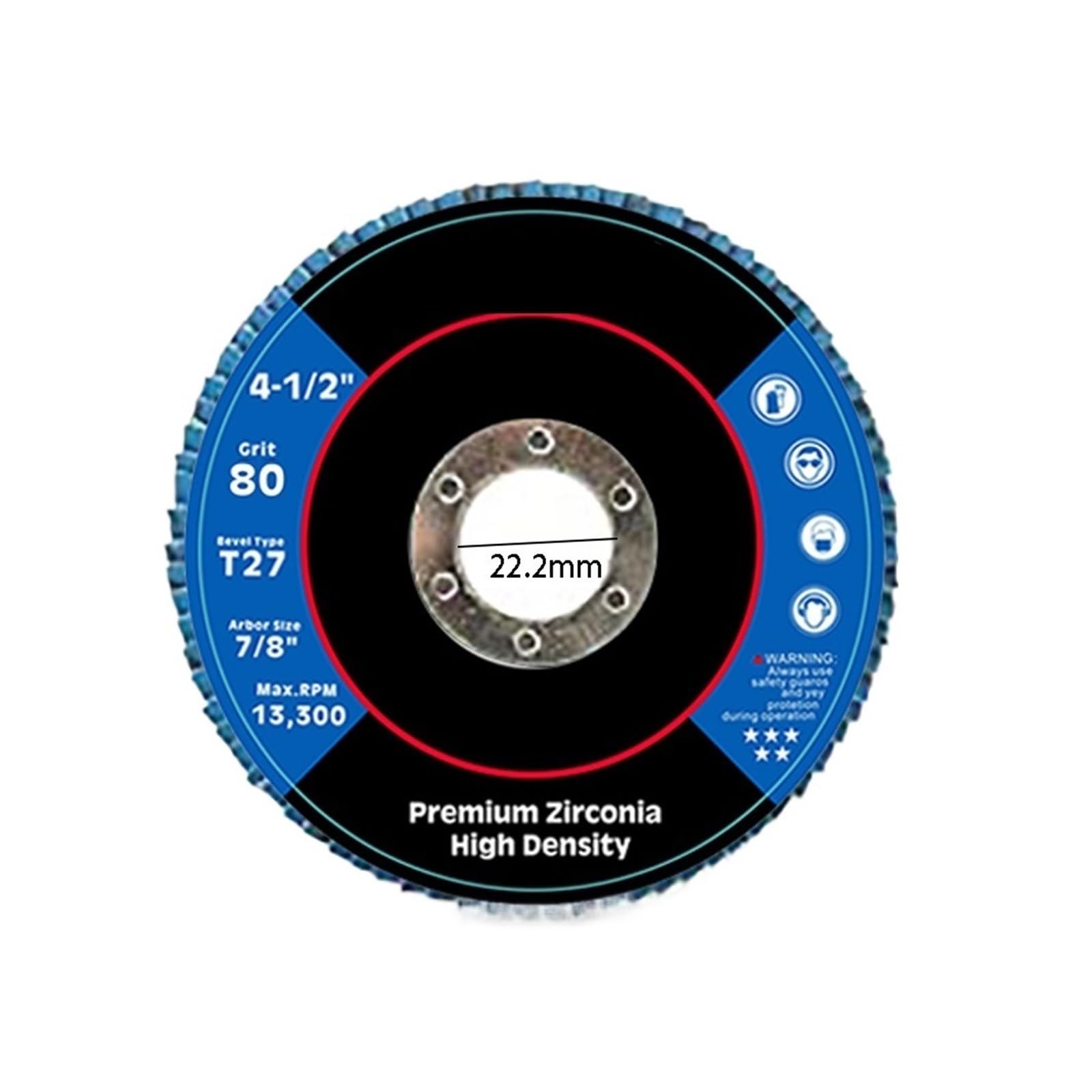 2/10 szt. 115 mm tarcze ścierne 4,5" listki T27 cyrkonowe szlifierskie do szlifierek kątowych metal drewno polerowanie narzędzie wanglan