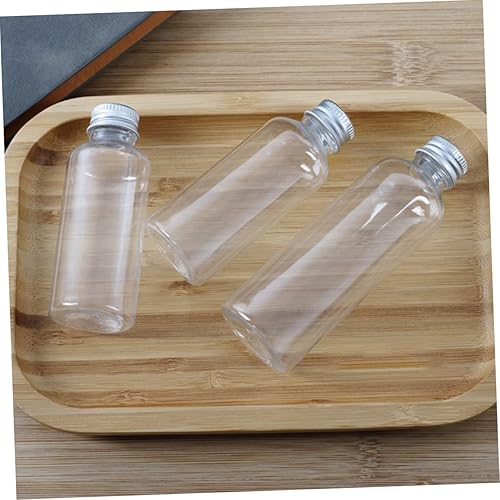Vista 14 de 22pcs botella de plástico transparente con tapa de aluminio contenedores de líquido recargables para viajes, camping y actividades al aire libre