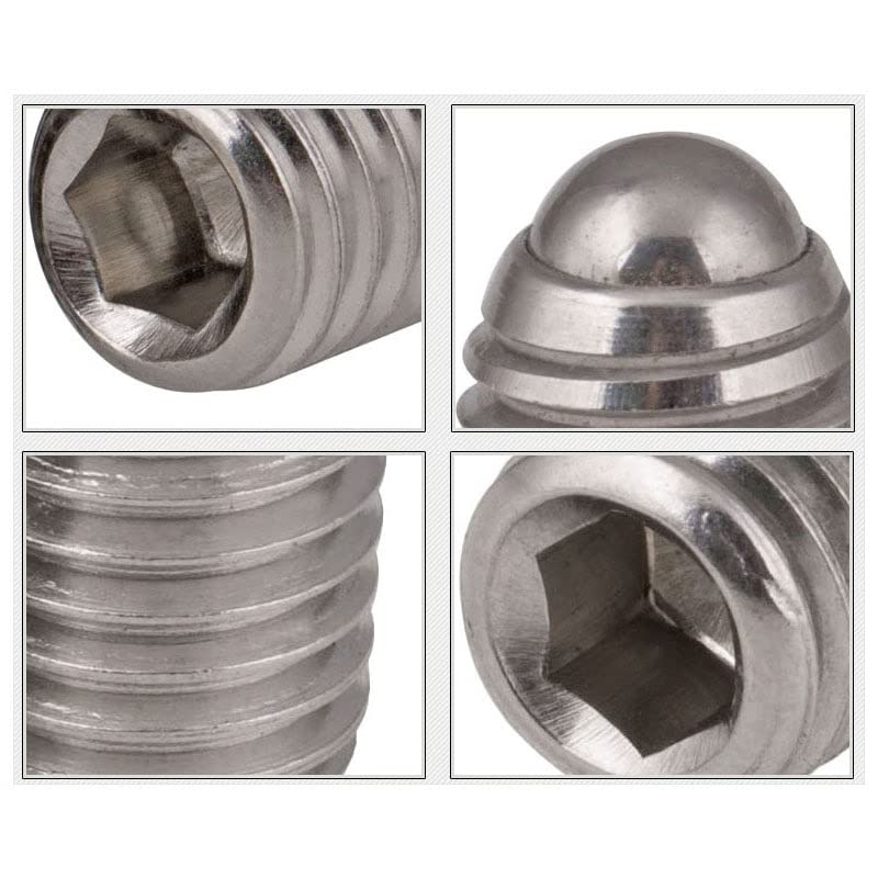 TUBEAU 304 Edelstahl-Kugel-Positionierungsperle Wavelet-Schraube 