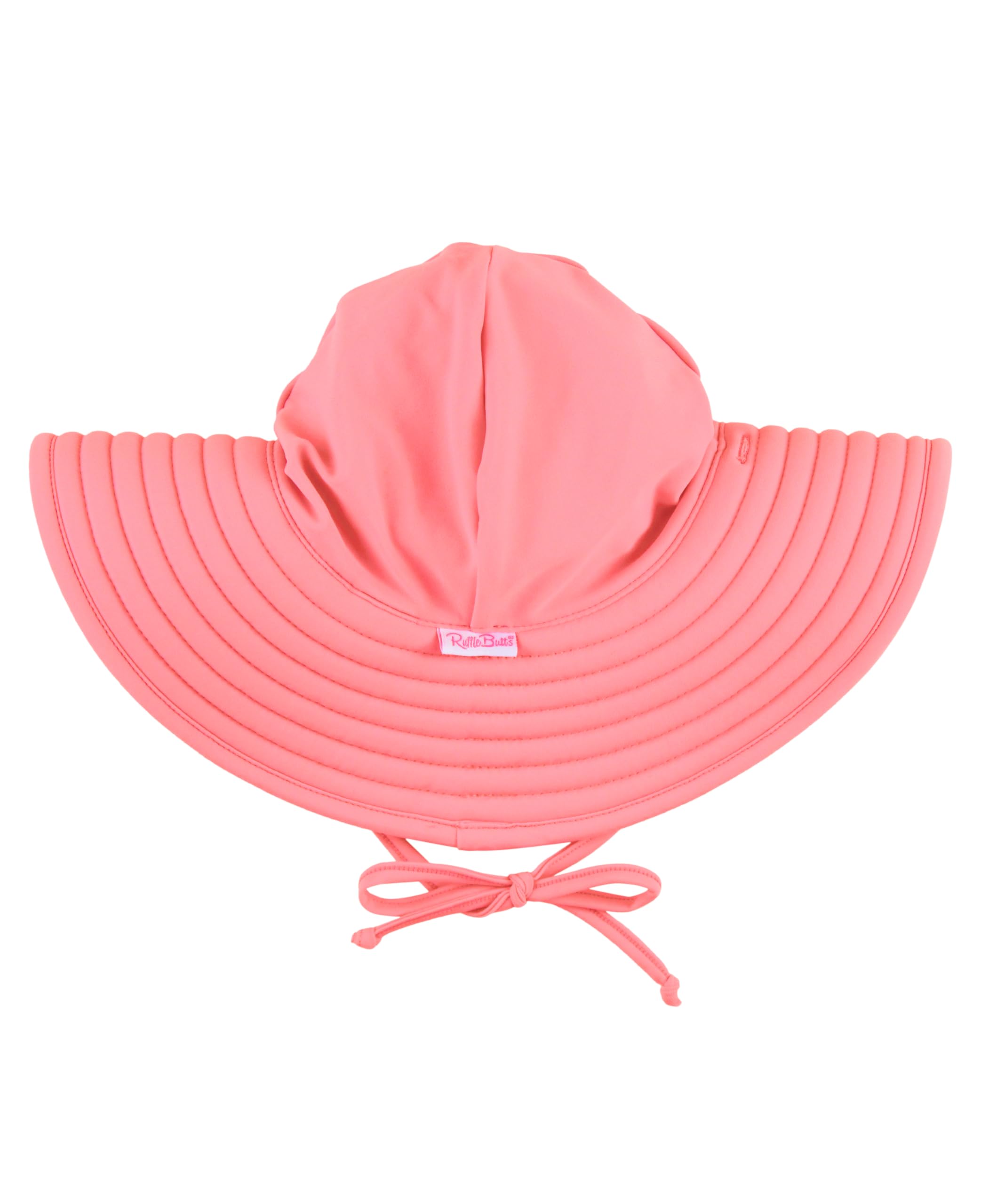 RuffleButts Toddler Girls UPF 50+ - Wide Brim Sun Hat