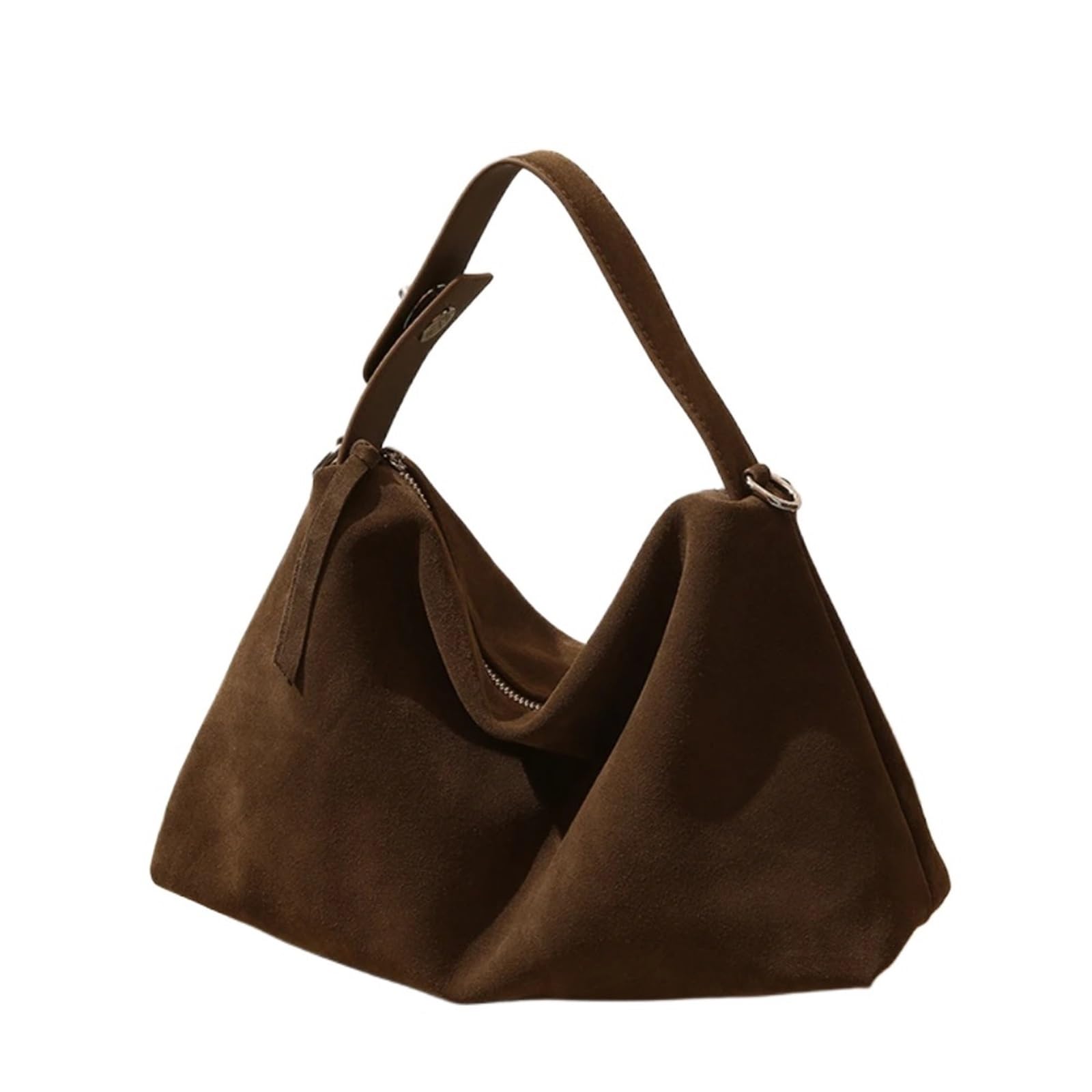 Sac a main femme sac bandoulière en daim rouge et cuir de vache style littéraire