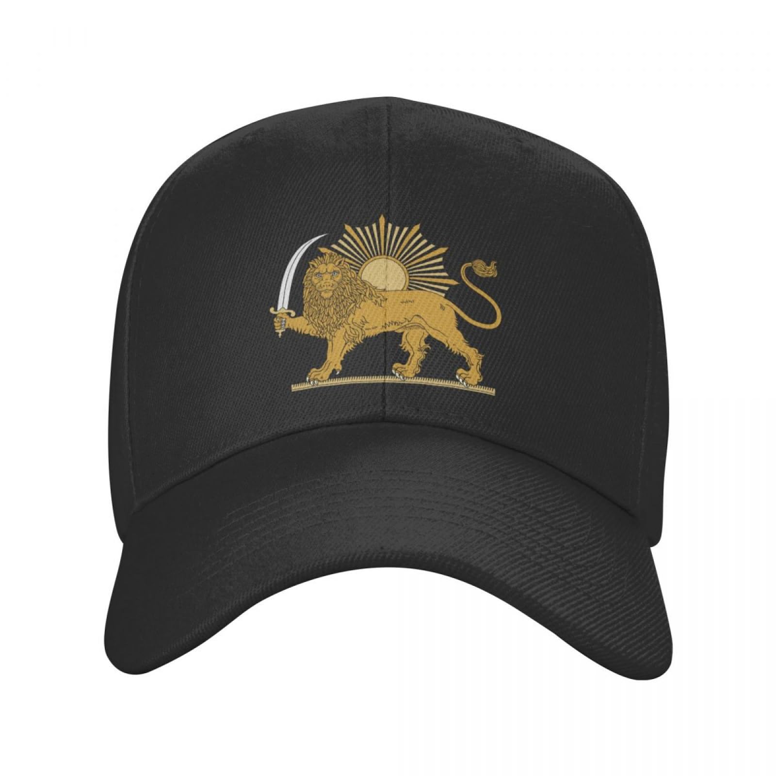 Cizieoe Women's Colour Punk Emblem Of Iran Lion And Sun Flag Baseball Cap For Men Breathable Dad Hat Sports Snapback Caps