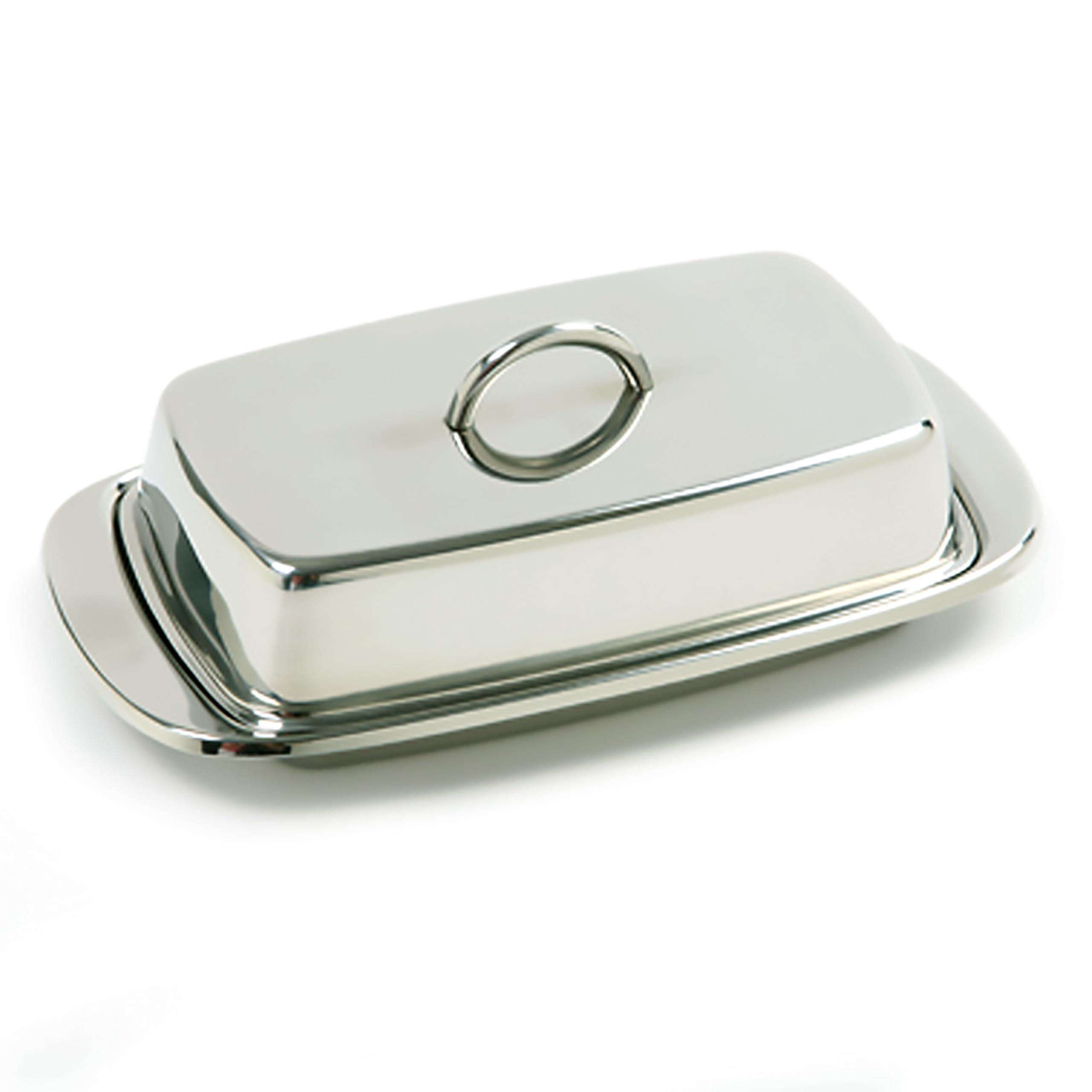 Stainless Steel Double Covered Butter Dish