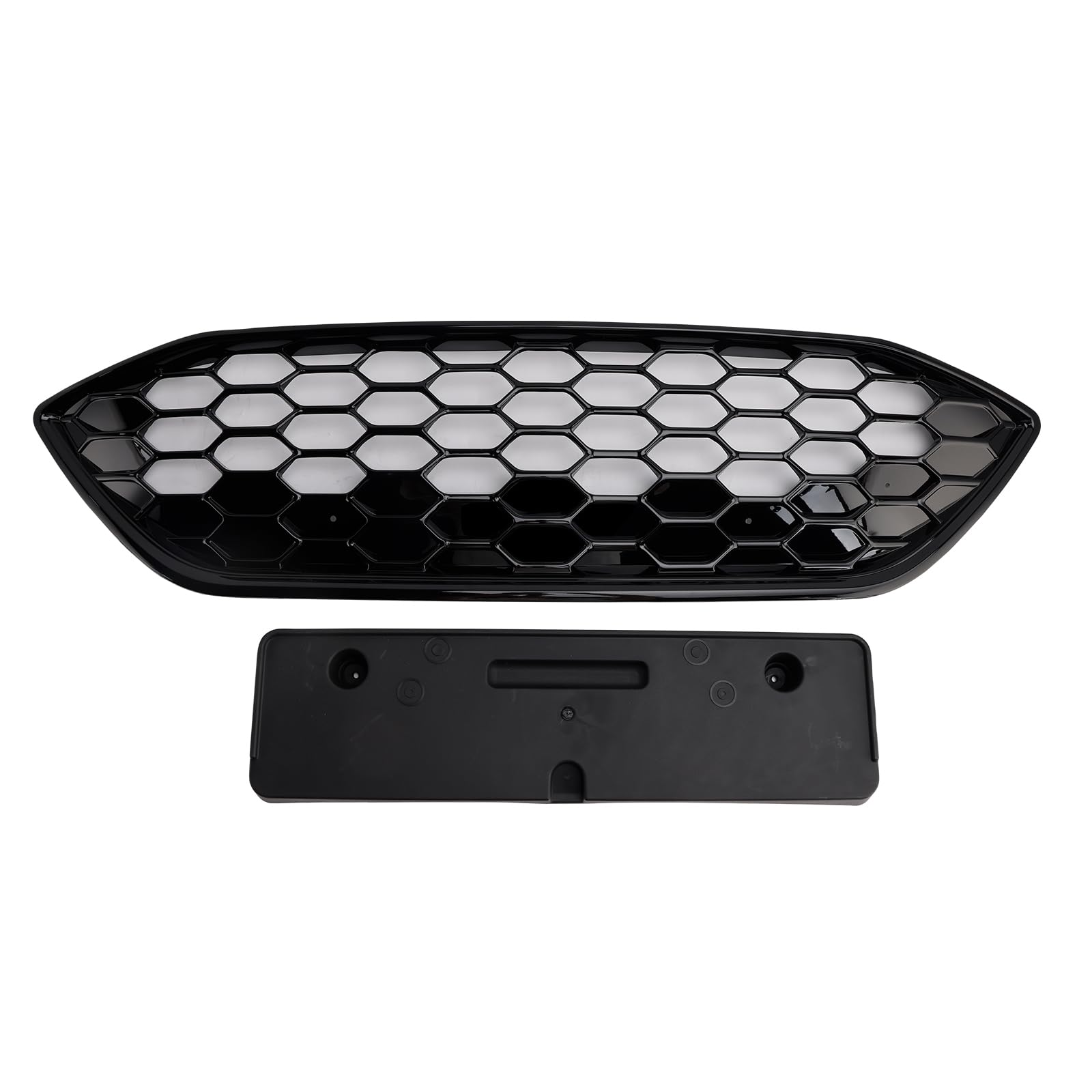 Griglia paraurti Anteriore Gloss Black Front Bumper Grille Fit for Ford Focus ST + ST Line MK4 2018-2021 (No Logo)