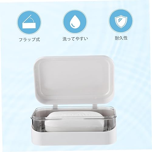 Miniatura 2 de Jabonera Jabonera Estante de almacenamiento de jabón de baño Contenedor de jabón de drenaje Soporte de almacenamiento de suministros de baño