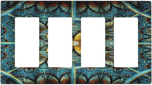 Miniatura 124 de Interruptor de Luz Cove Silla de Playa Paisaje Marino Océano Azul Placa de Pared de 3 Posiciones Placa de Interruptor de Luz Triple Palanca Costera