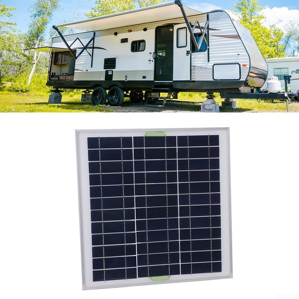 Kit de panneau solaire 100 W, cadre en aluminium, panneau carré de chargeur, contrôleur pour voiture, camping-car, caravane, système de charge de batterie 12 V (1 pièce)