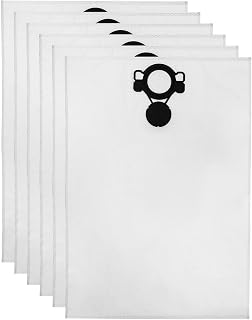 6 Pack W107418353 Fleece Filter Bags for Makita Vacuum, Vacuum Filter Bags for Makita Wet/Dry HEPA Filter Extractor/Vacuum VC4210L & VC4210M, Disposable Replacement, 29"