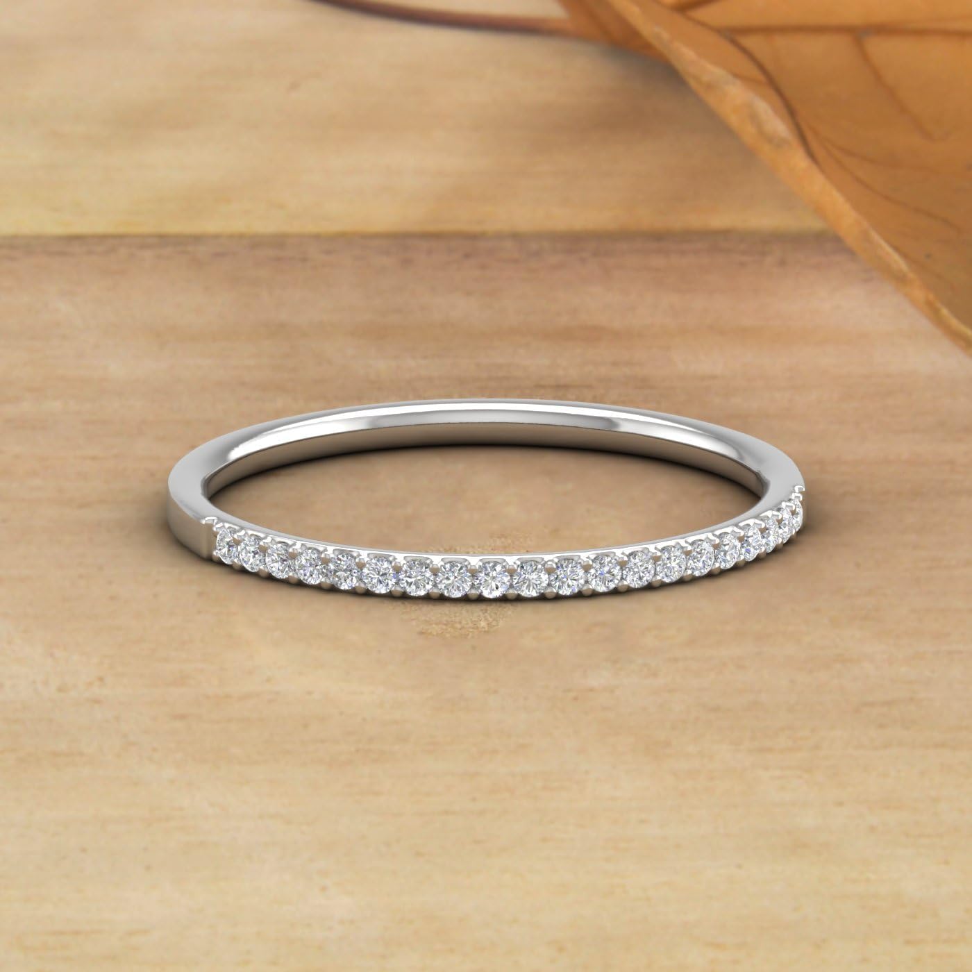 1/10 Carat (ctw) 10K Gold Natural Round Diamond Ladies Wedding Anniversary Stackable Ring