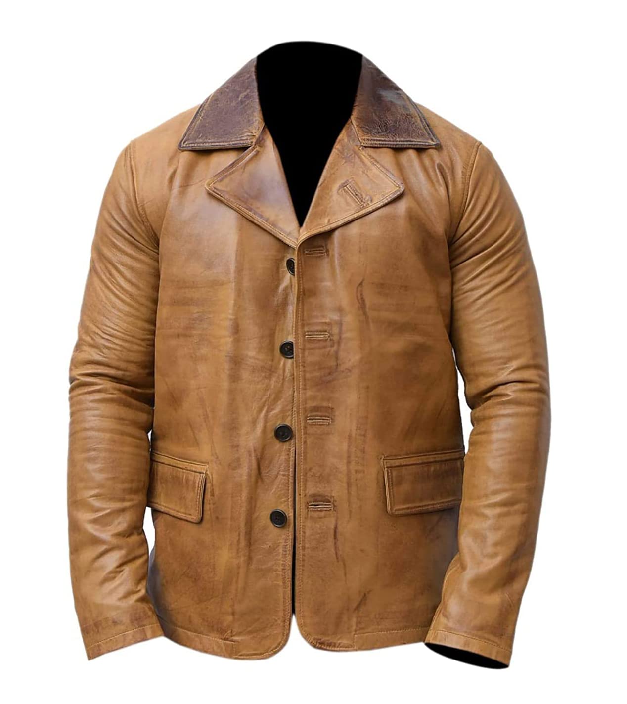 Red II Dead Arthur - Chaqueta de cuero marrón marrón para hombre, disfraz de juego