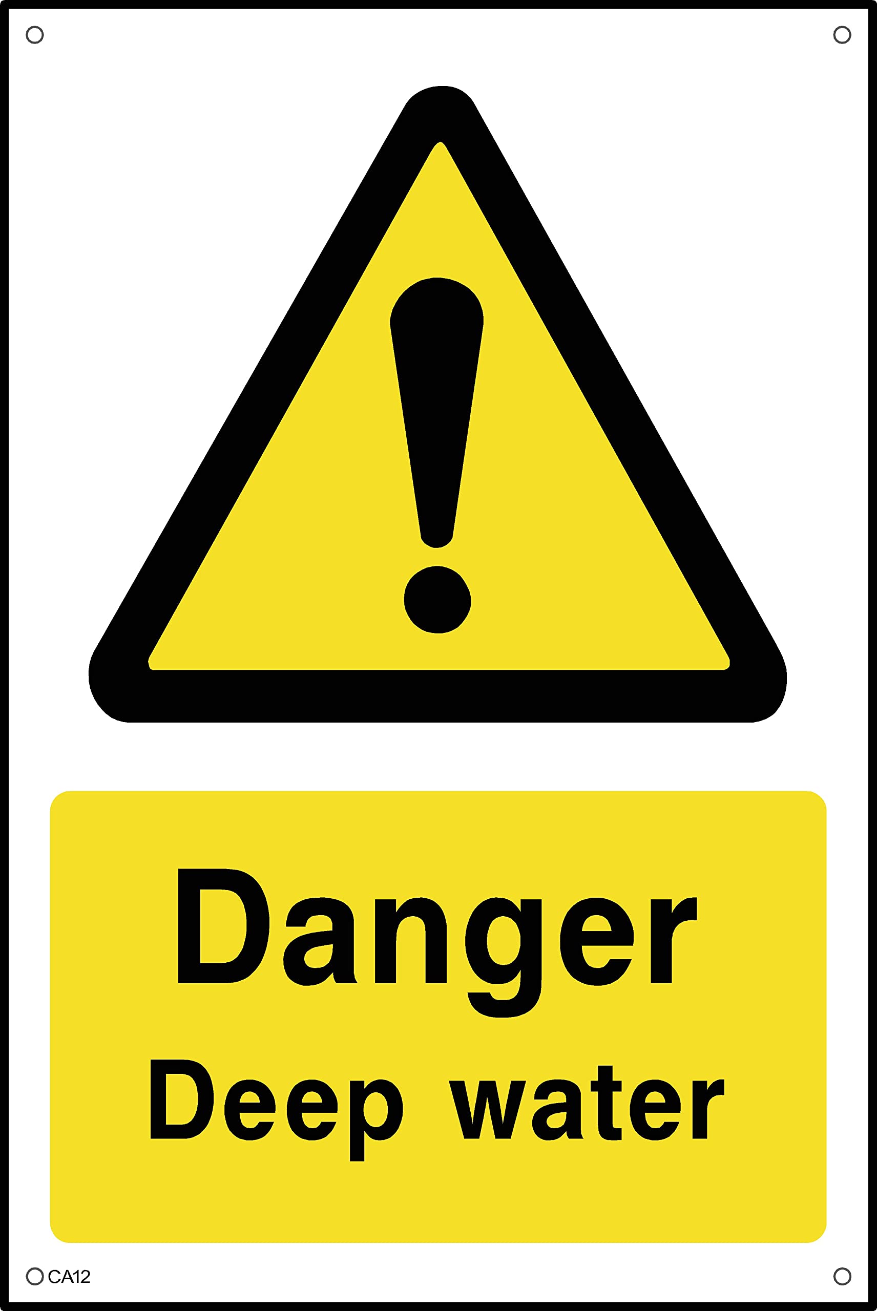 Deep Water Sign Warning Deep Water Sign | UK Safety Store