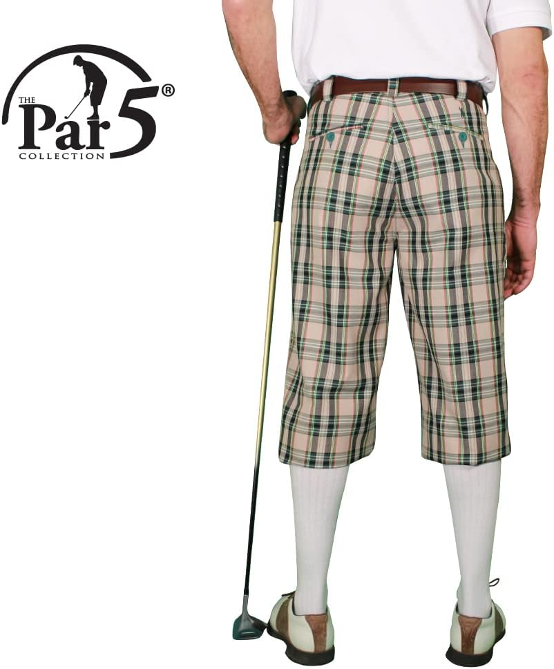 Golf Knickers Stewart Plaid Mens 'Par 5'