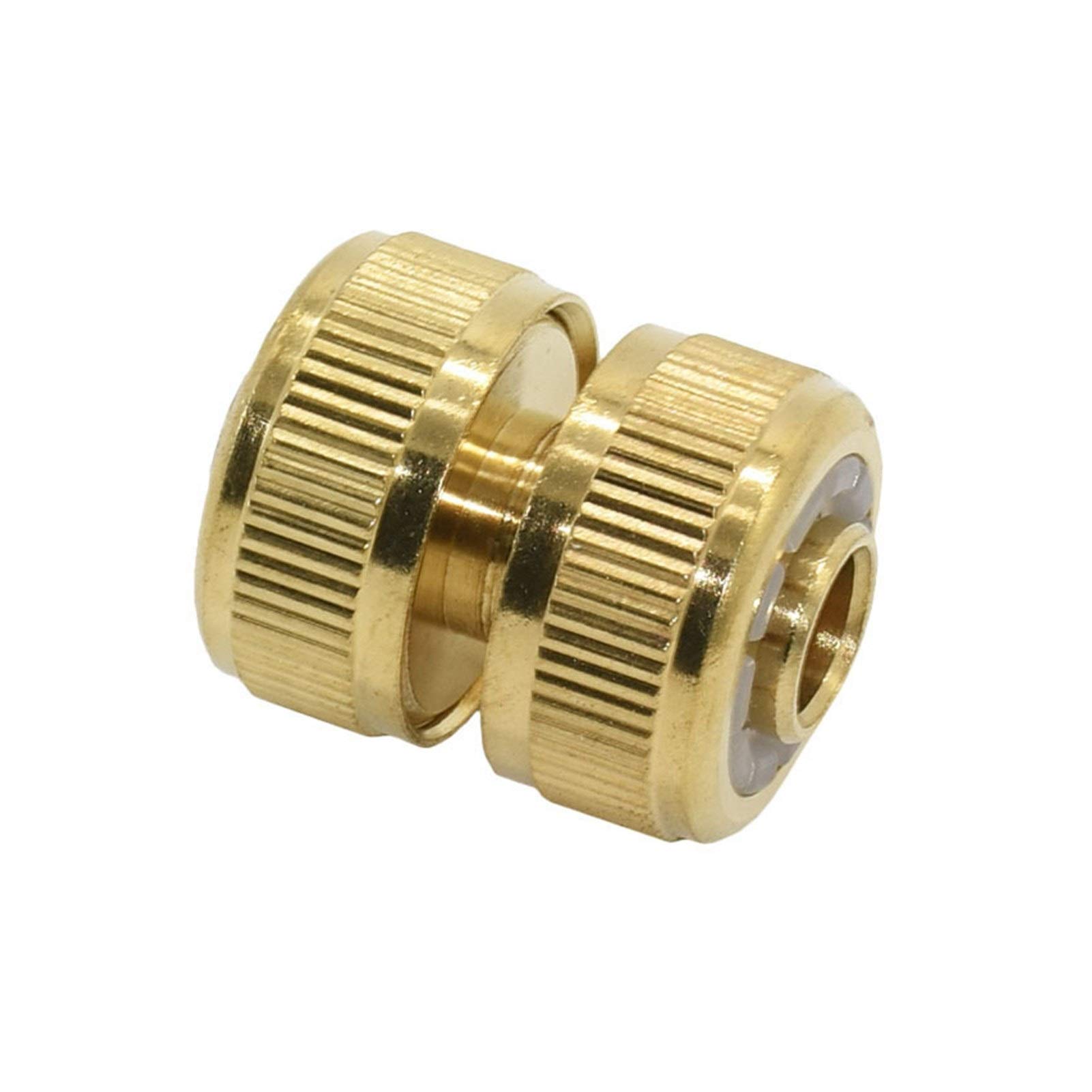Raccordi per Tubi da Giardino Ottone 16 Millimetri 20 Tubo Flessibile di Giardino Tubo Riparazione congiunto innesto rapido 1/2" 3/4" 6pcs Rame Irrigazione getti d'Acqua (Color : 3I4)
