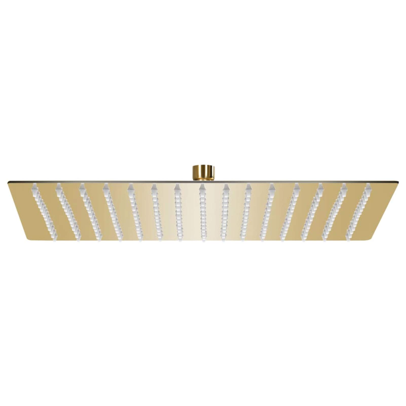 ShGaxin Cabezal Ducha Efecto Lluvia Acero INOX Cuadrado Dorado 40x40 cm, Rociador Ducha, Ducha Lluvia, Alcachofa Ducha, Duchas De Baño Alcachofa Lluvia, Recambios Columna Ducha