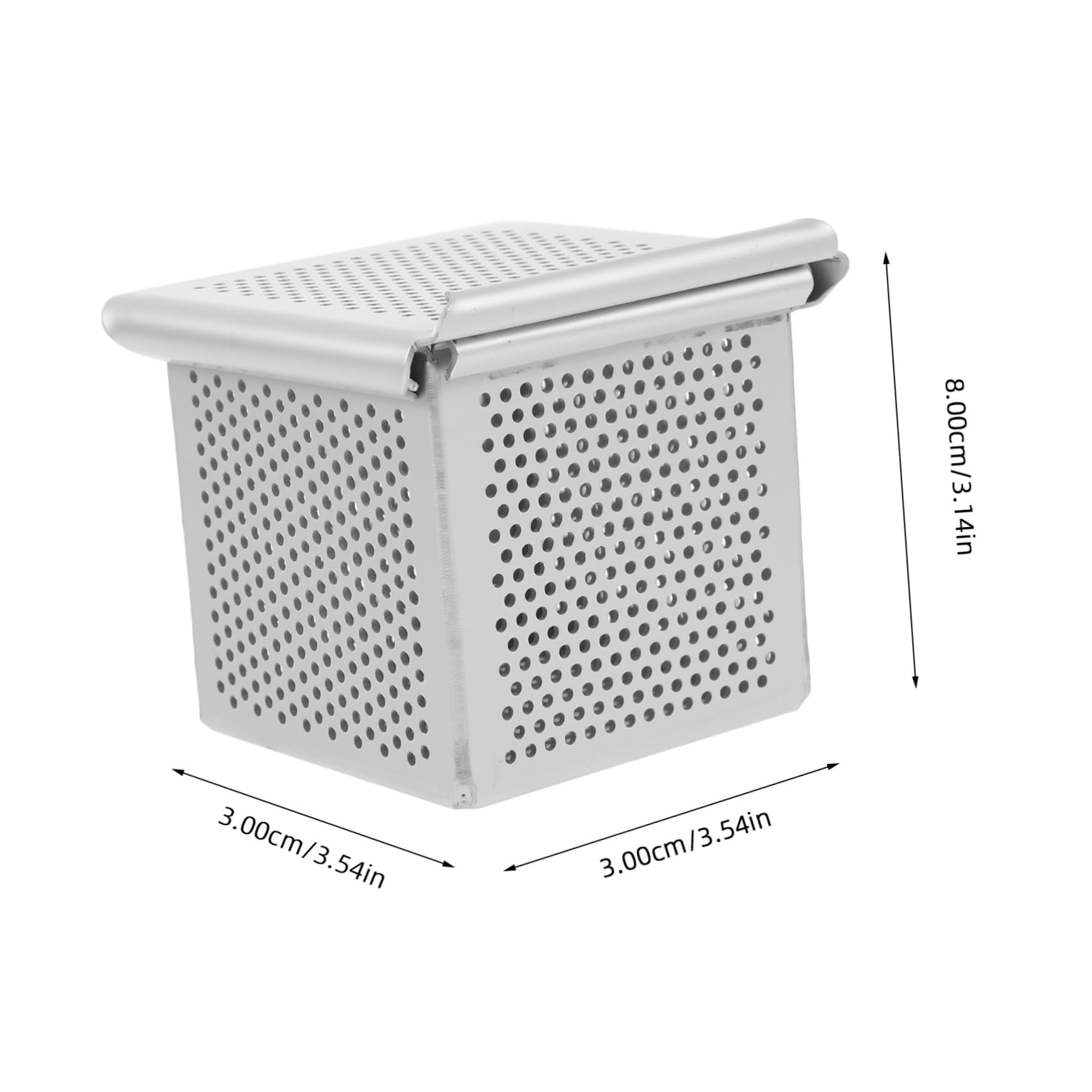 OUNONA Aluminum Alloy Bread Mini Loaf Tin Lid Square Loaf Pan for Toast Baking Easy Clean