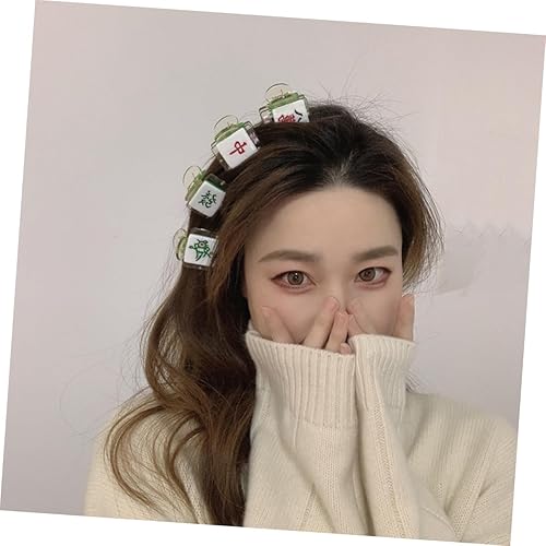 Miniatura 2 de FOMIYES Mahjong - Pinzas para el cabello, pinzas para el cabello, pinzas para el cabello, pinzas de agarre fuerte, pinzas para el cabello, pinzas