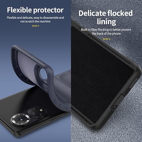 Miniatura 3 de Funda para Honor 50 de silicona TPU azul, con bolsa de aire invisible Honor 50, funda para Huawei Nova 9, funda antideslizante a prueba de golpes