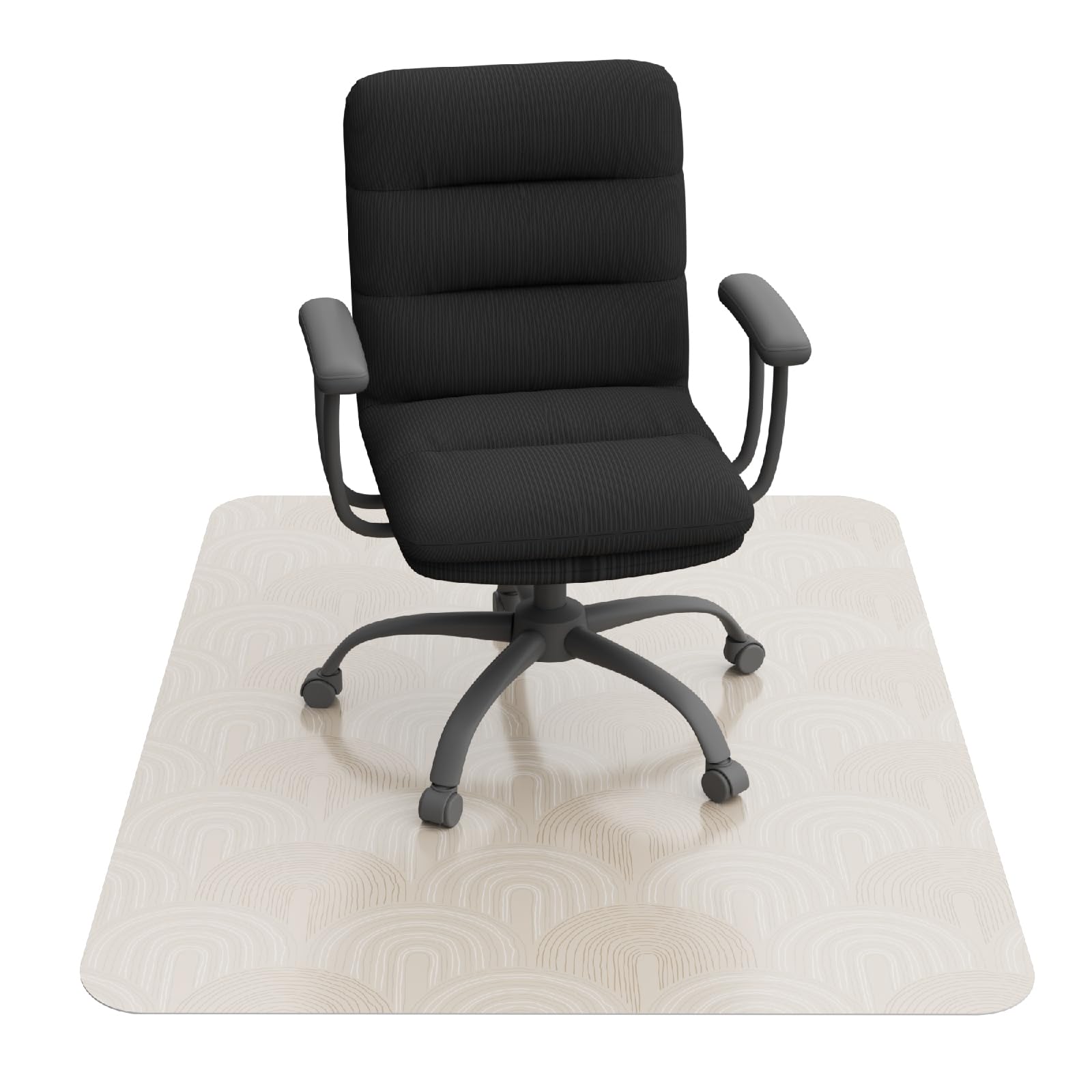 Office Chair Mat, 35” x 40” Non-Slip Chair Mat for Hardwood Floors, Easy Glide Rolling Chairs, Floor Protector for Home & Office
