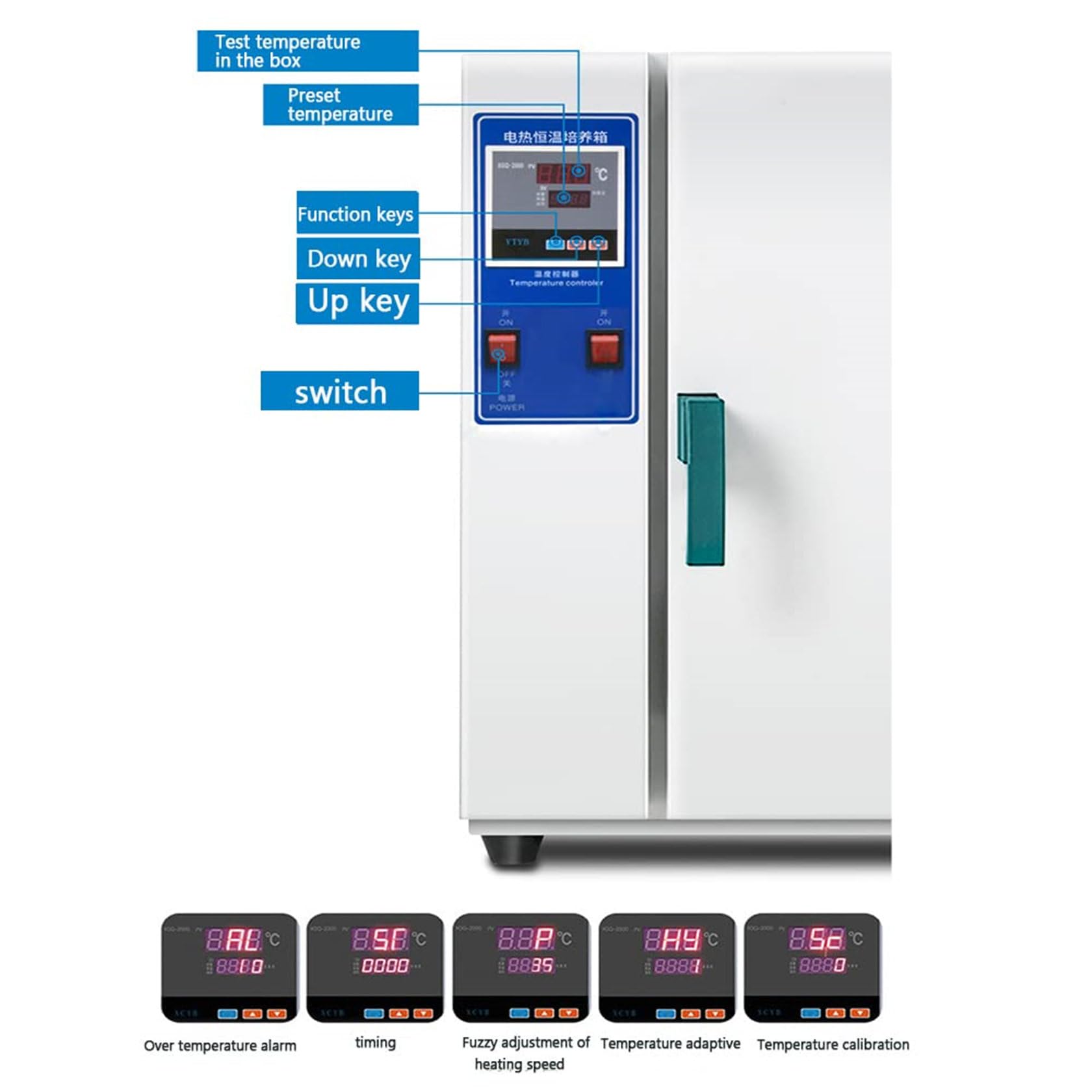 Forno di Essiccazione A Convezione Ad Aria Forzata da Laboratorio, Forno di Essiccazione A Temperatura Costante con Riscaldamento Elettrico, Scatola di Essiccazione Professionale A,16L
