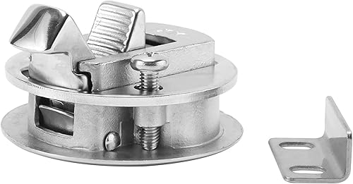 Miniatura 8 de YaeMarine Paquete de 4 pestillos de escotilla de acero inoxidable 316 de 2-38 pulgadas de diámetro, 2 pulgadas de diámetro, 2 pulgadas, grosor de
