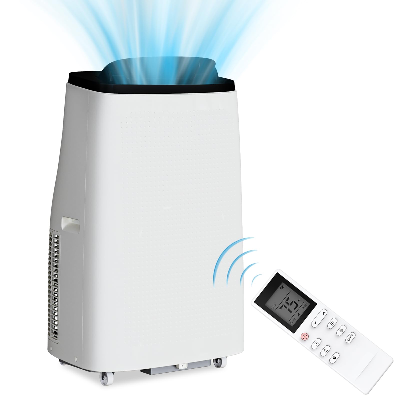 Agrestem Portable Air Conditioner, 14,000 BTUs Portable AC Units or Rooms Cool up to 750 sq.ft, Quiet Indoor air conditioner with Remote Control &