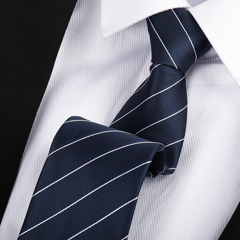 Business Formal Wear Personality Zipper Striped Tie Get Married Party Accessories